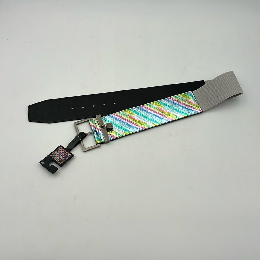 Kurt Geiger London Wide Stretch Back Rainbow Belt